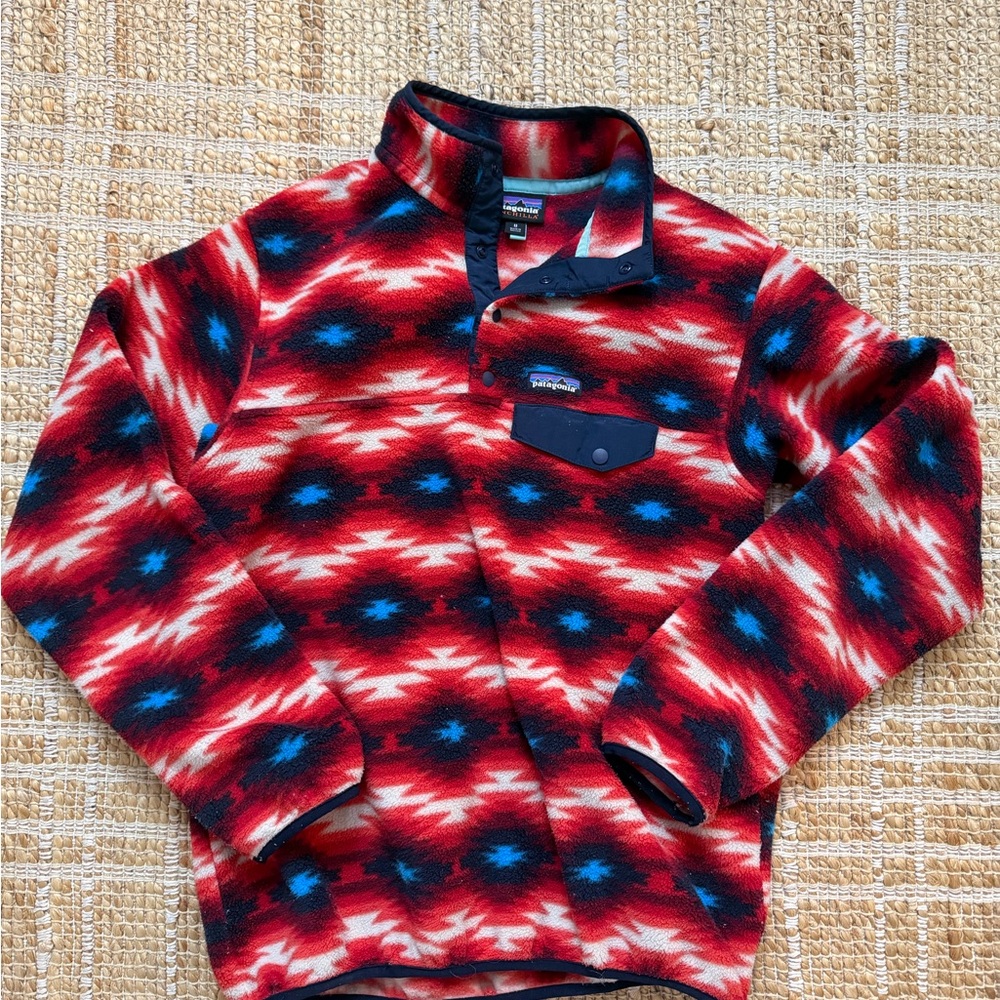 Vintage Patagonia unisex western print fleece pullover